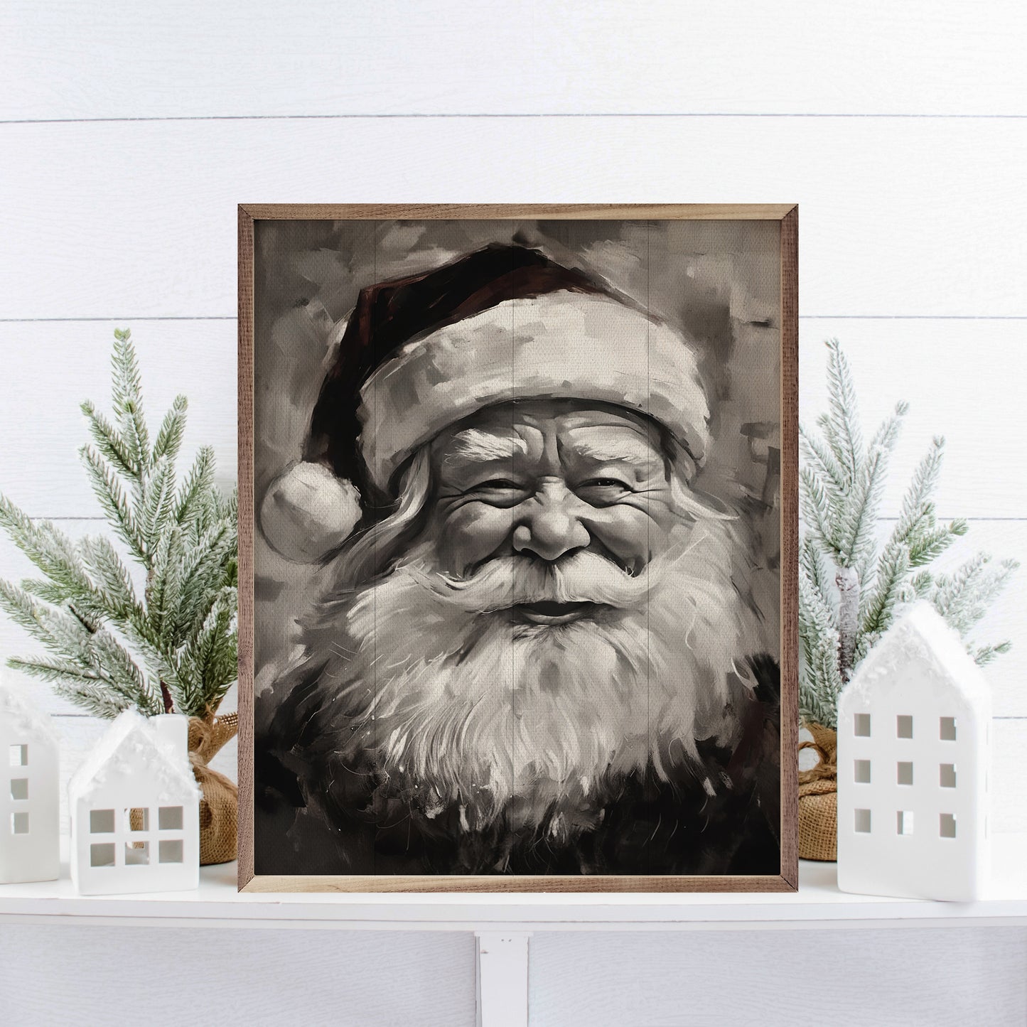 RD - Santa BW 16"x20"
