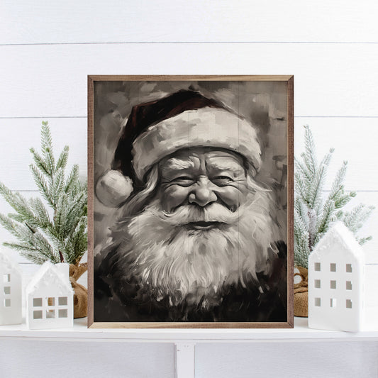 RD - Santa BW 16"x20"