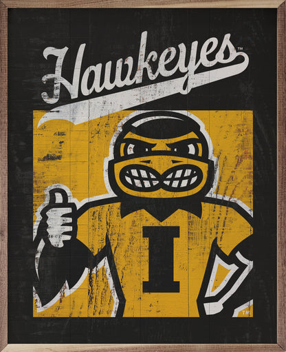 Simple Poster Iowa 16x20 / Black