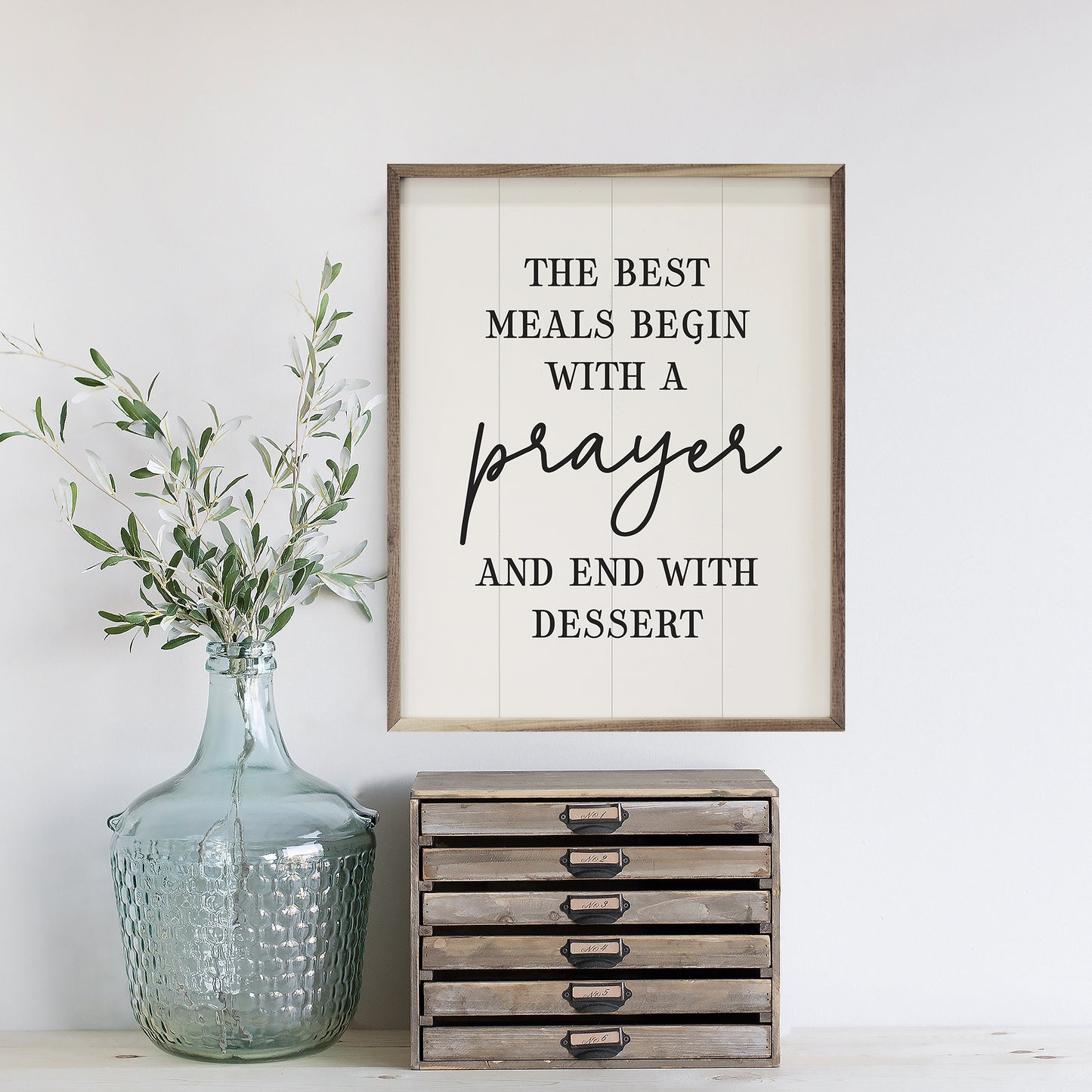 R - The Best Meals Begin With a Prayer 8"x10"