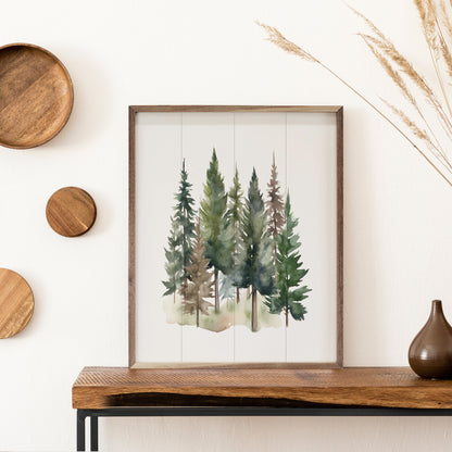 RD - Watercolor Pines II - 24"x30"