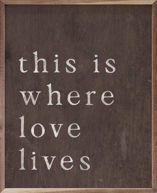 RD - This is Where Love Live 8"x10"