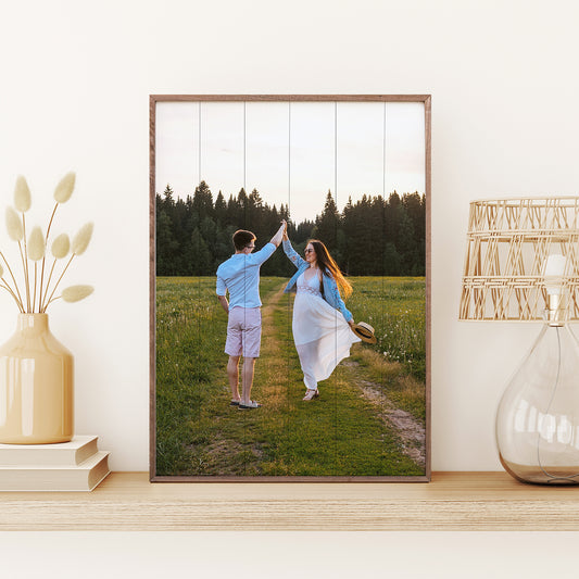 Portrait | Walnut Framed Wood Print