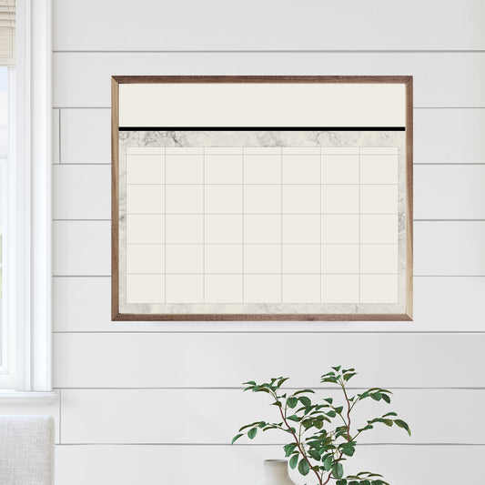 Whiteboard Marble Calendar