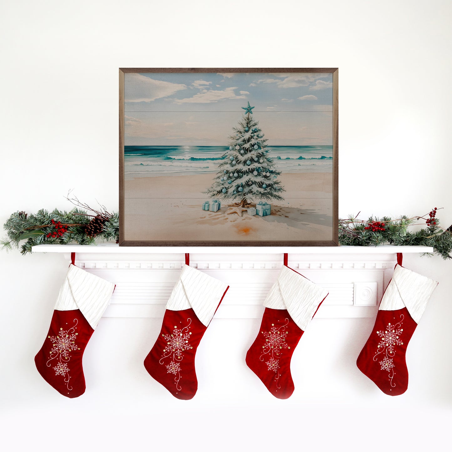 RD - Beach Holiday Tree 10x8"