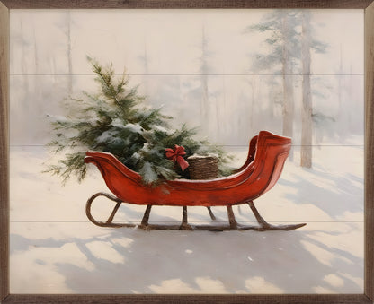 RD - Beautiful Sleigh- 30"x24"
