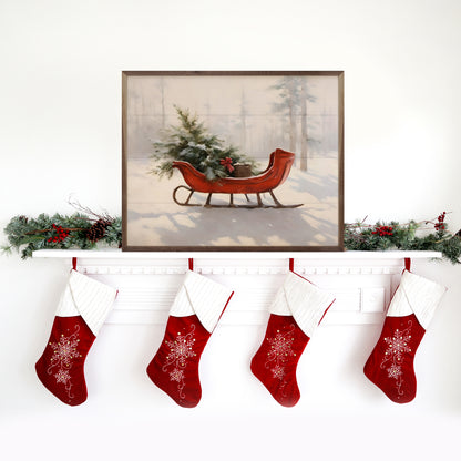 RD - Beautiful Sleigh- 30"x24"