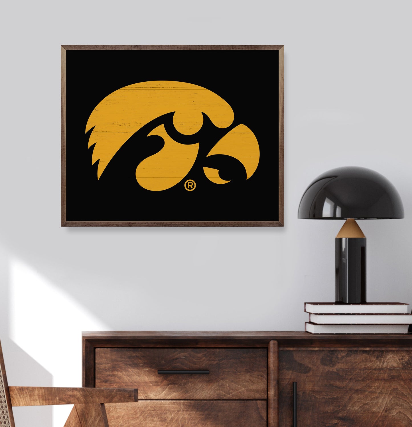 Bold Logo Iowa 20x16 / Black