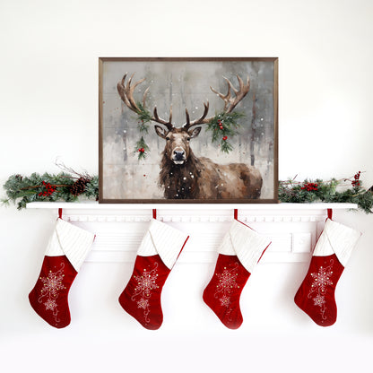 RD - Caribou Christmas 40x32"