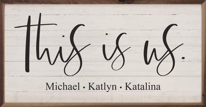 This Is Us Family Names | Personalized Wall Art