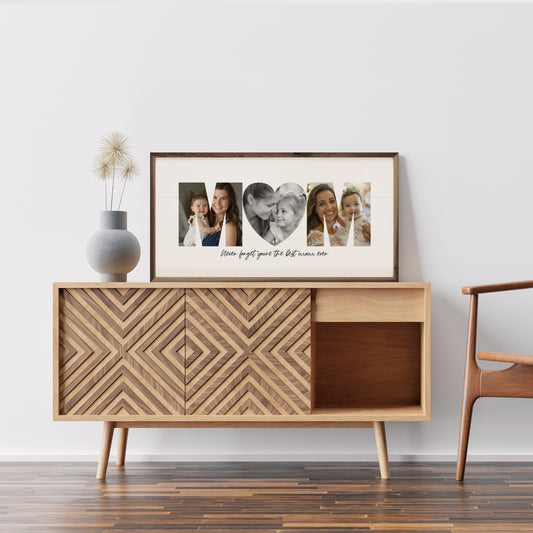 Mom Photo Collage | Personalized Wood Sign