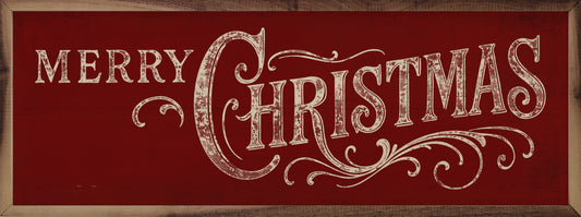 RD - Merry Christmas Ornate 36"x12"