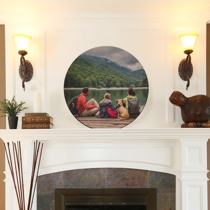 Wood Circle Photo Print