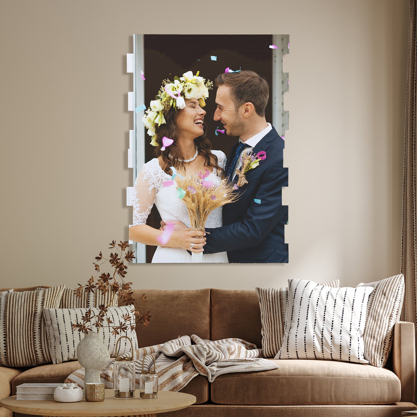 Portrait | Staggered Wood Print