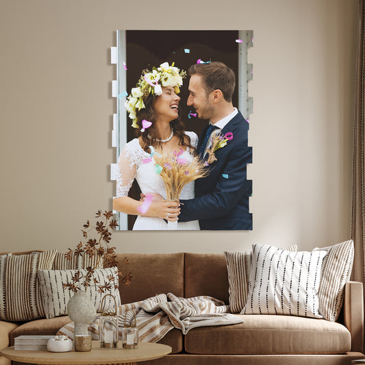 Portrait | Staggered Wood Print