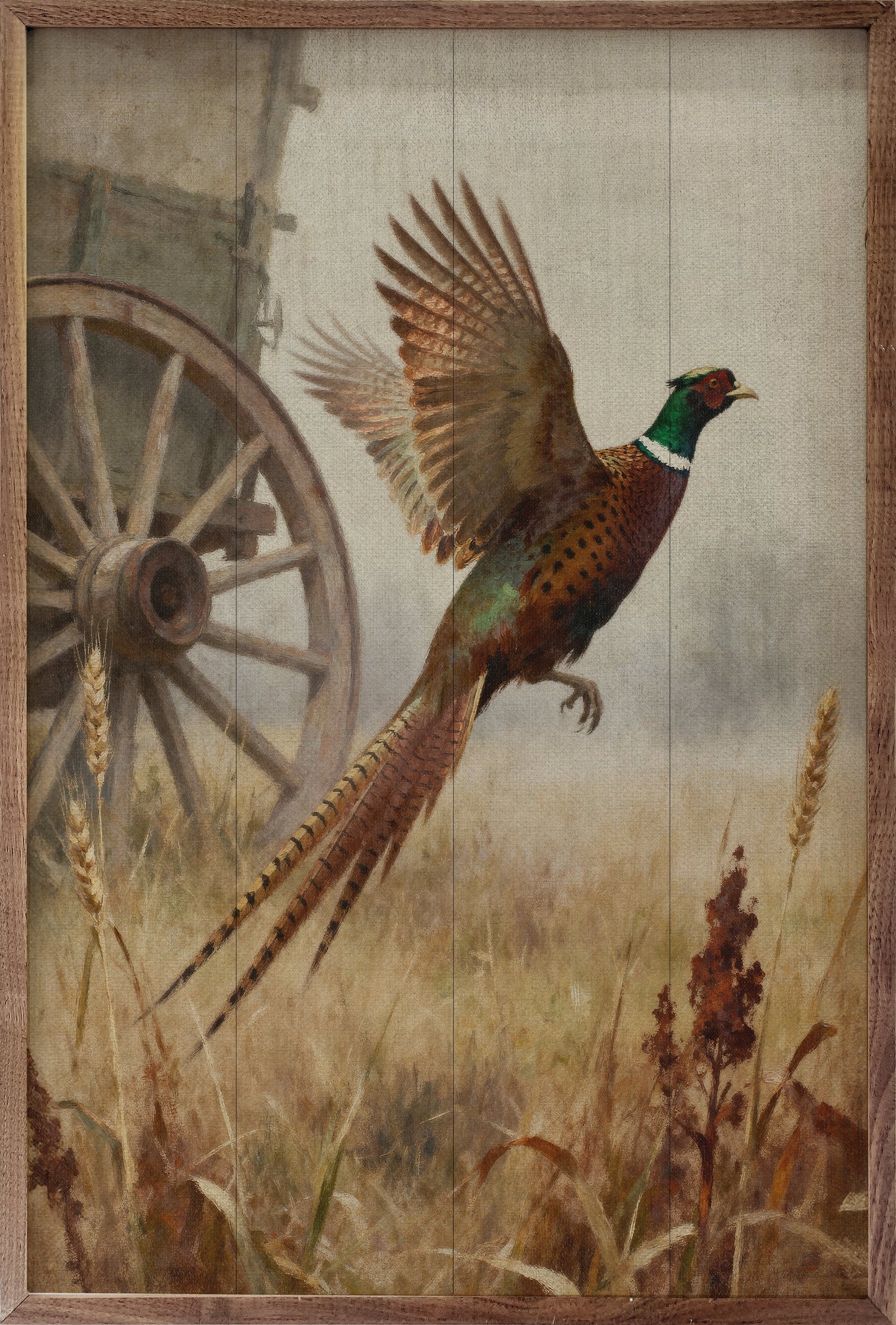 Pheasant By The Wagon