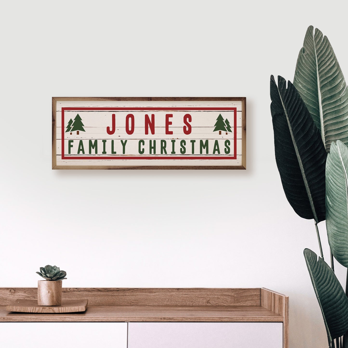 Family Name Christmas | Personalized Wood Sign