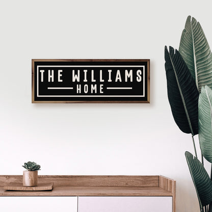 Name Home Border | Personalized Wall Art