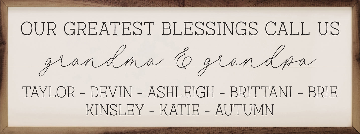 Personalized Our Greatest Blessings