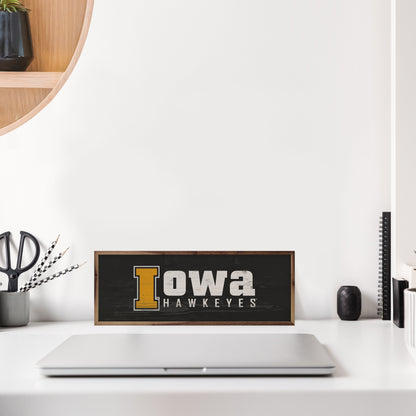 Banner Iowa Hawkeyes 24x8 / Black