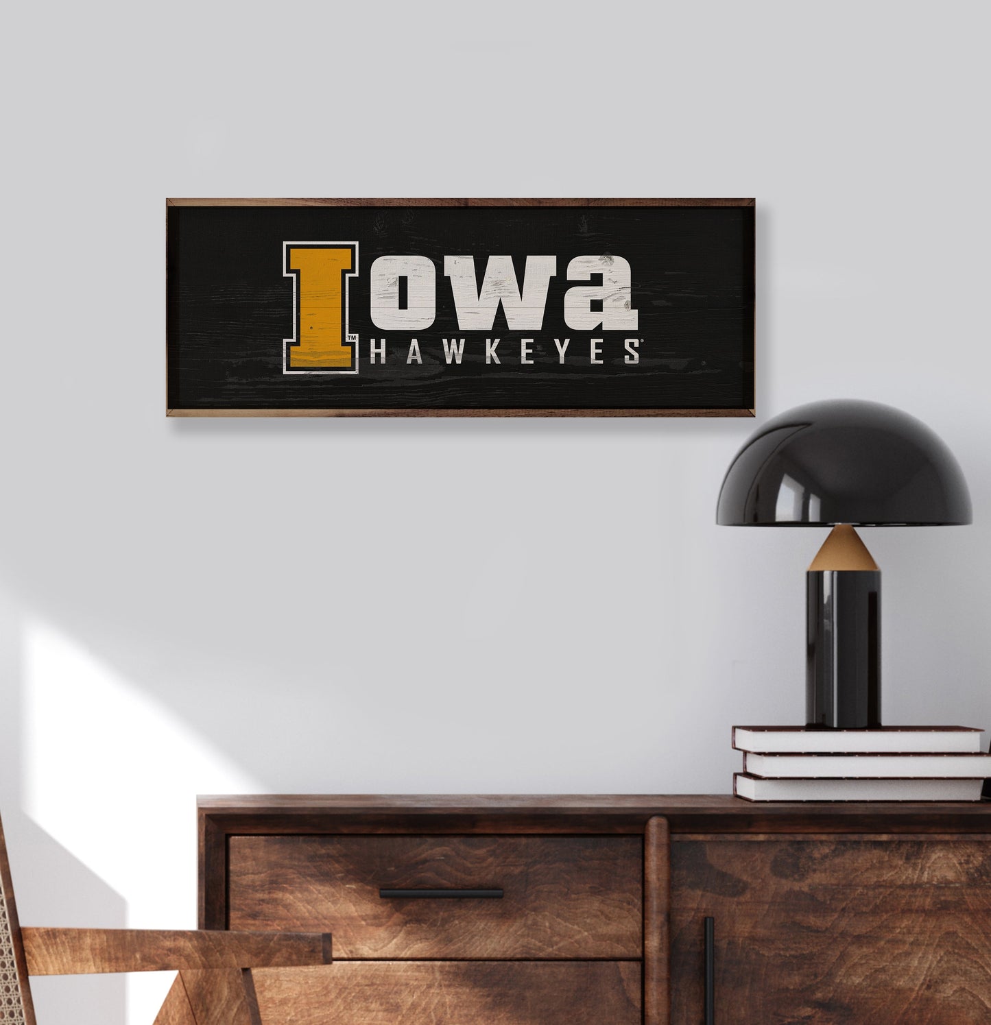 Banner Iowa Hawkeyes 24x8 / Black