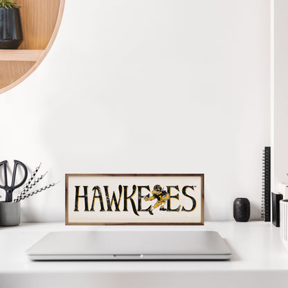Vintage Hawkeyes White 8x24 / White
