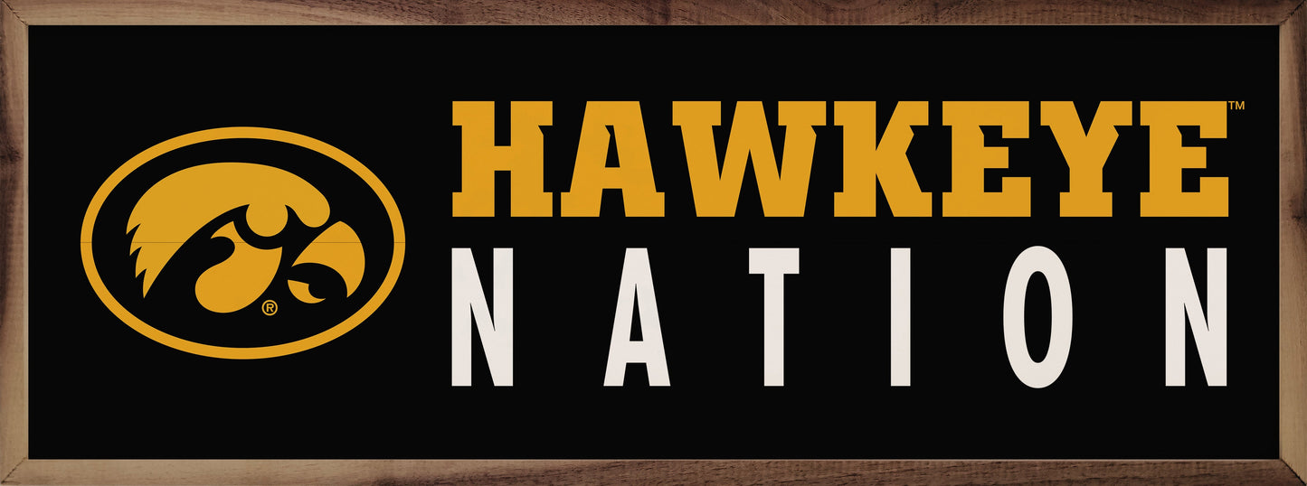 Logo Nation Iowa 24x8 / Black