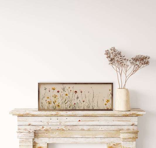 R - Simple Field Flowers 12"x4"