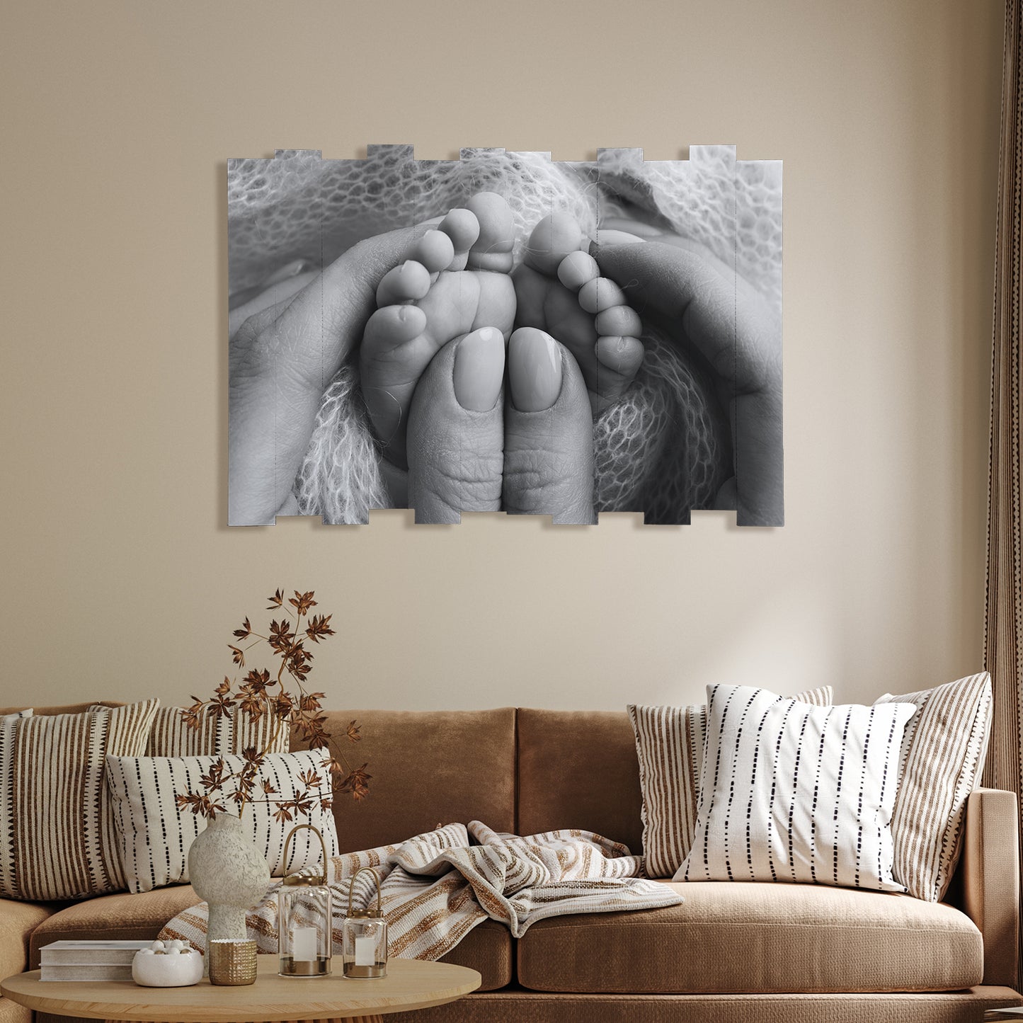 Landscape | Staggered Wood Print