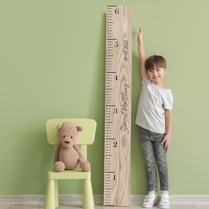 Name and Date | Personalized Growth Chart Ruler