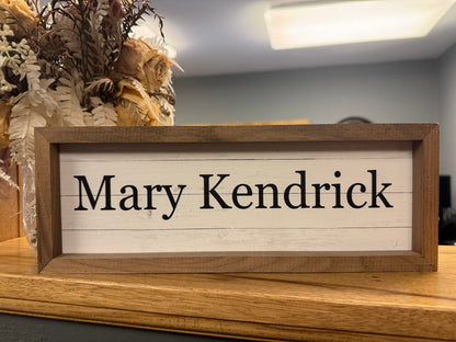 Name Plaque | Personalized Wood Sign