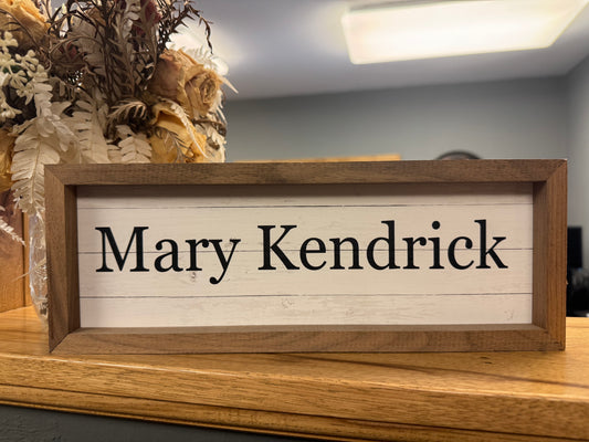 Name Plaque | Personalized Wood Sign