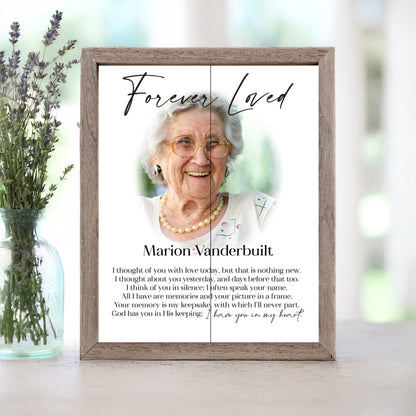 Custom Portrait Quote Memorial