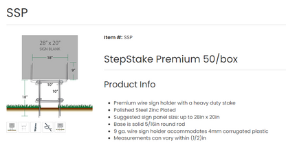 Stake for Yard Sign