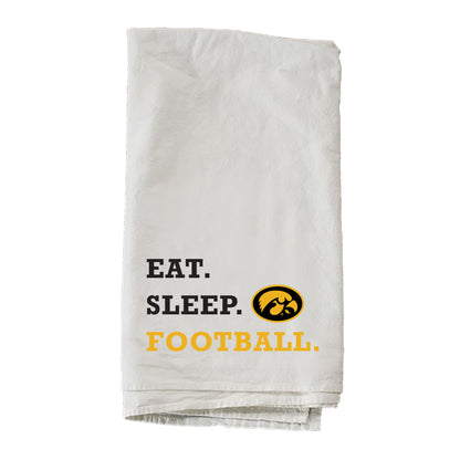 Eat Sleep Football University Of Iowa Towel