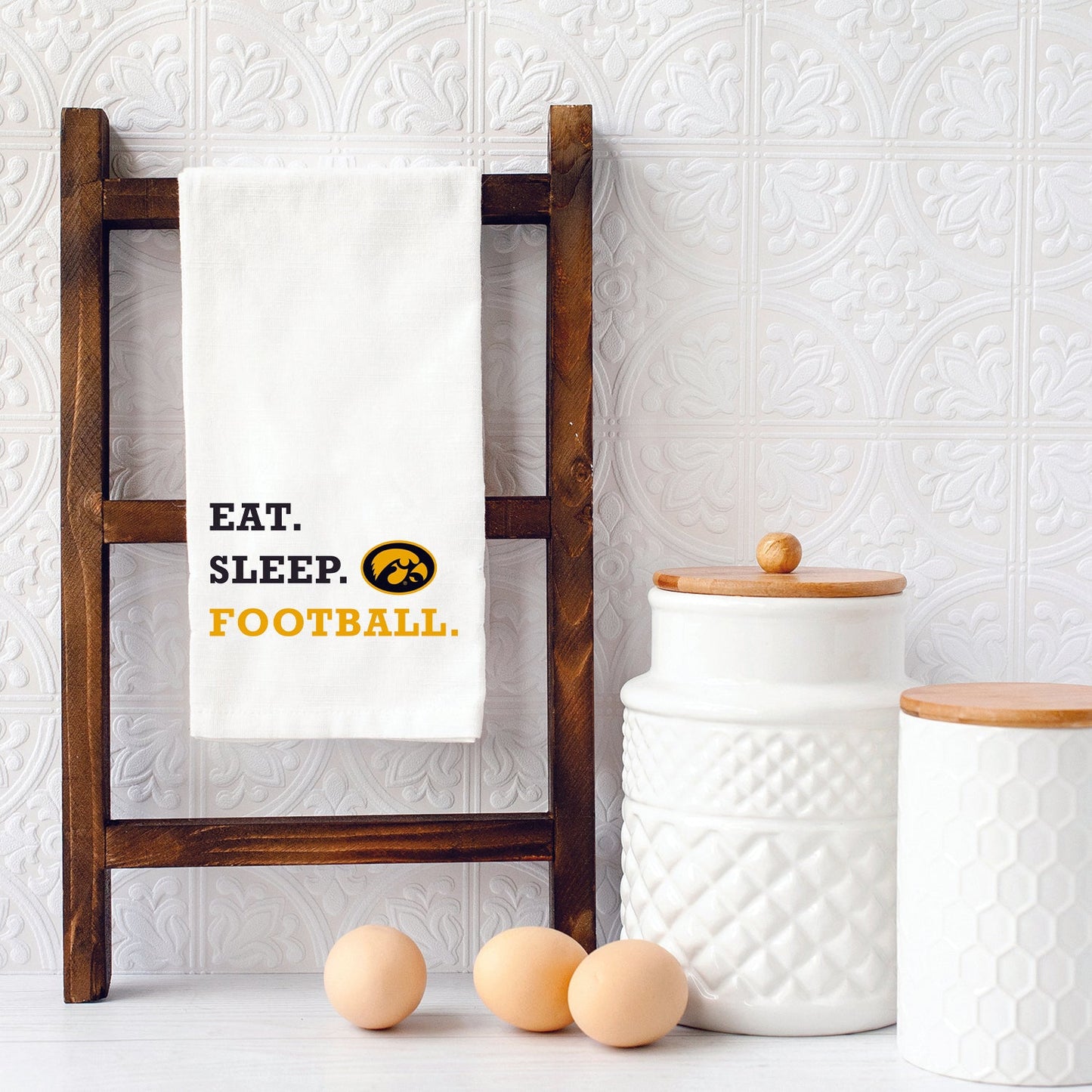 Eat Sleep Football University Of Iowa Towel