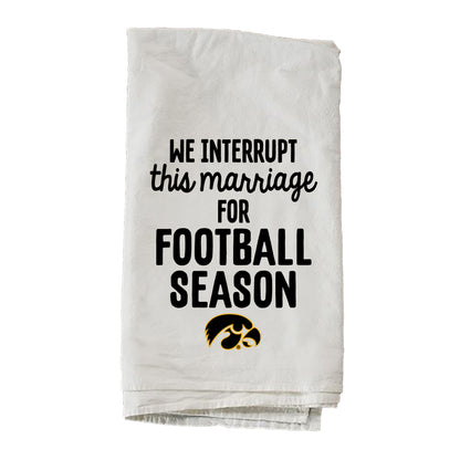 Football Season University Of Iowa Towel