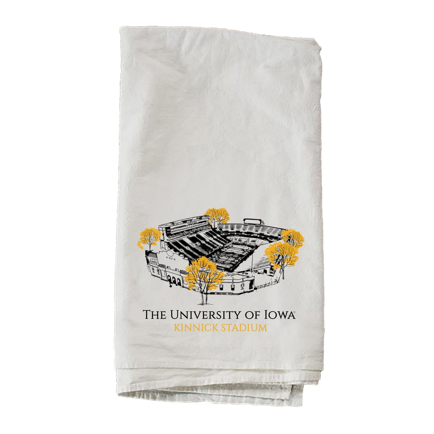 Sketch Building III Kinnick Stadium University Of Iowa Towel