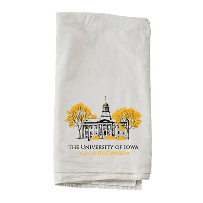 Sketch Building I Old Capitol Museum Towel