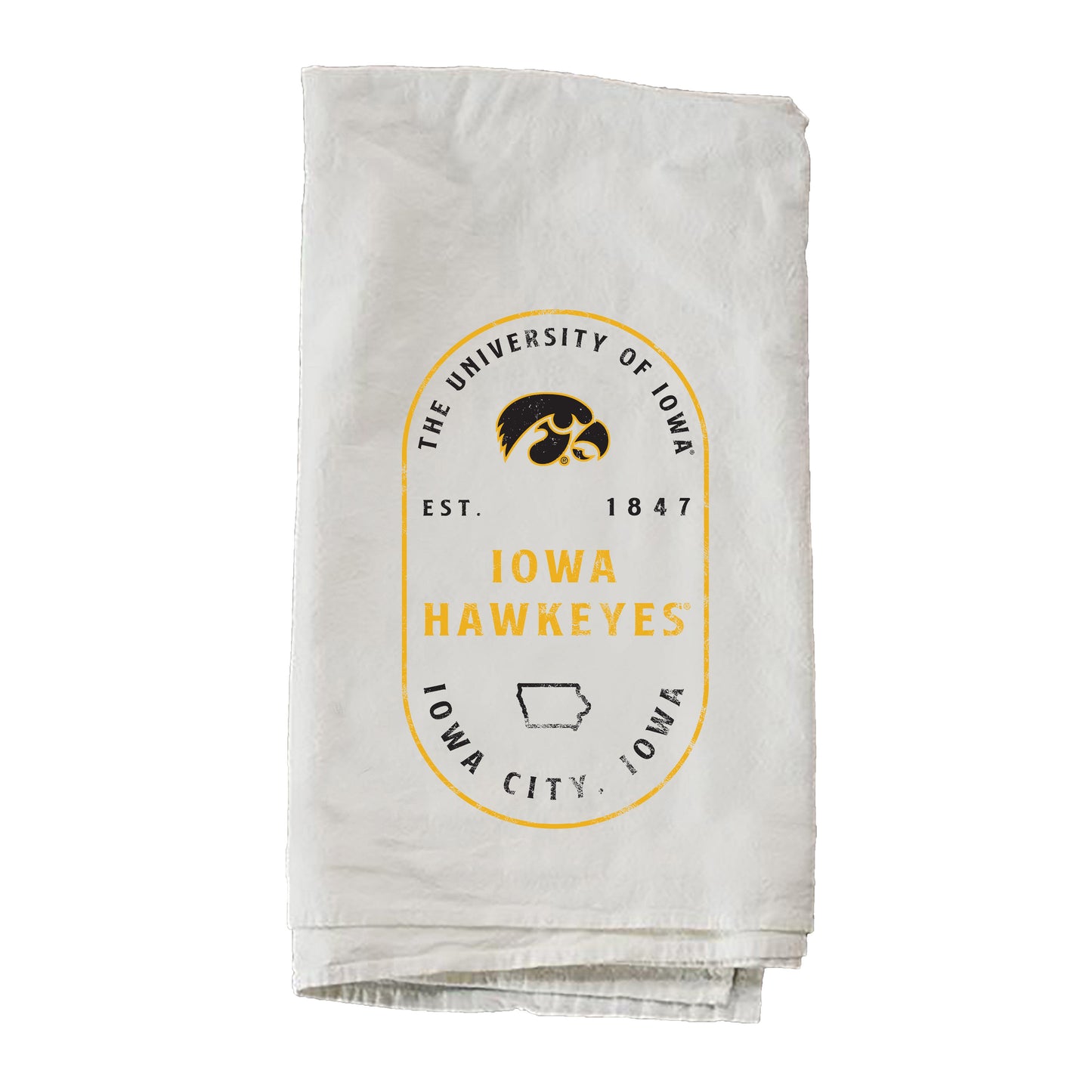 Stamp Poster University Of Iowa Towel