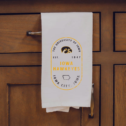 Stamp Poster University Of Iowa Towel