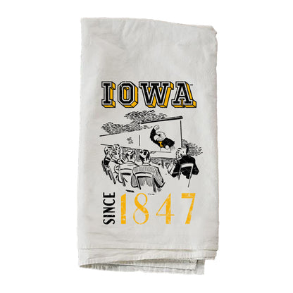 University Of Iowa Herky On Screen Since 1847 Towel