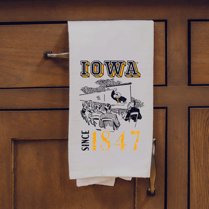 University Of Iowa Herky On Screen Since 1847 Towel