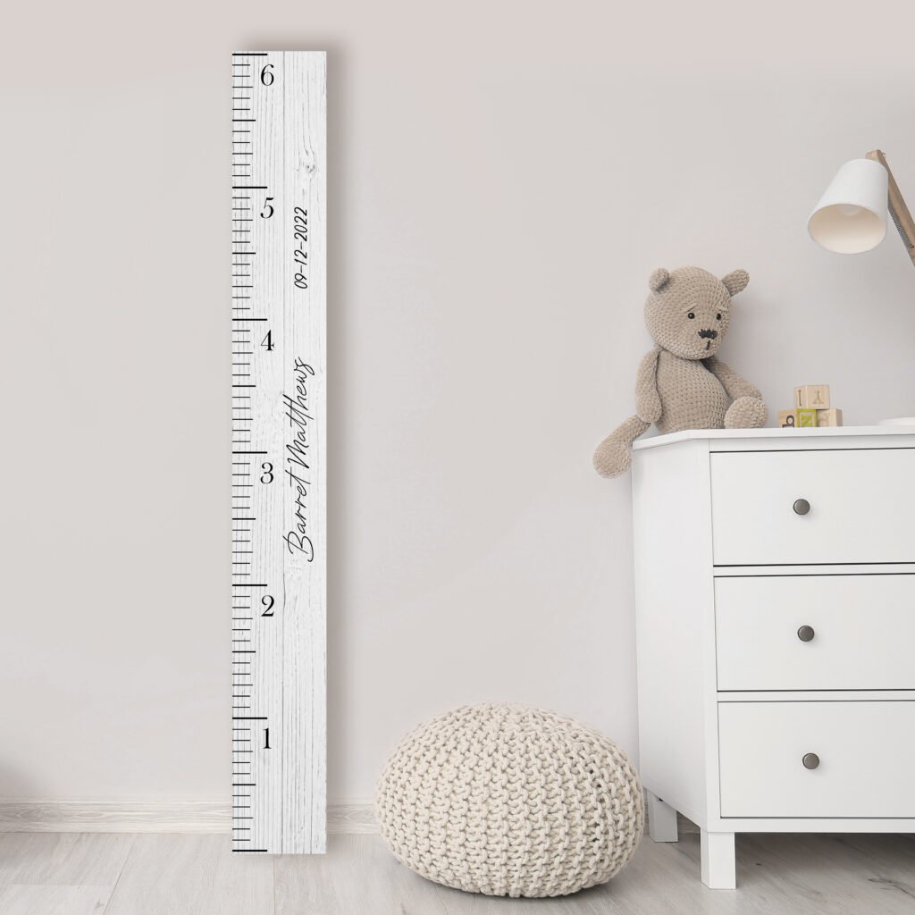 Name and Date | Personalized Growth Chart Ruler