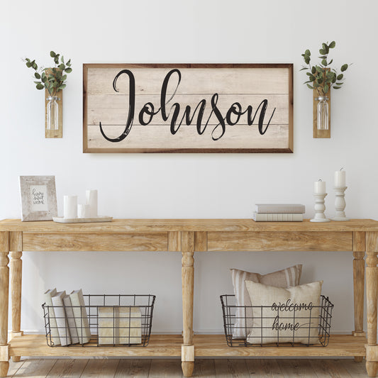 Distressed Name | Personalized Sign