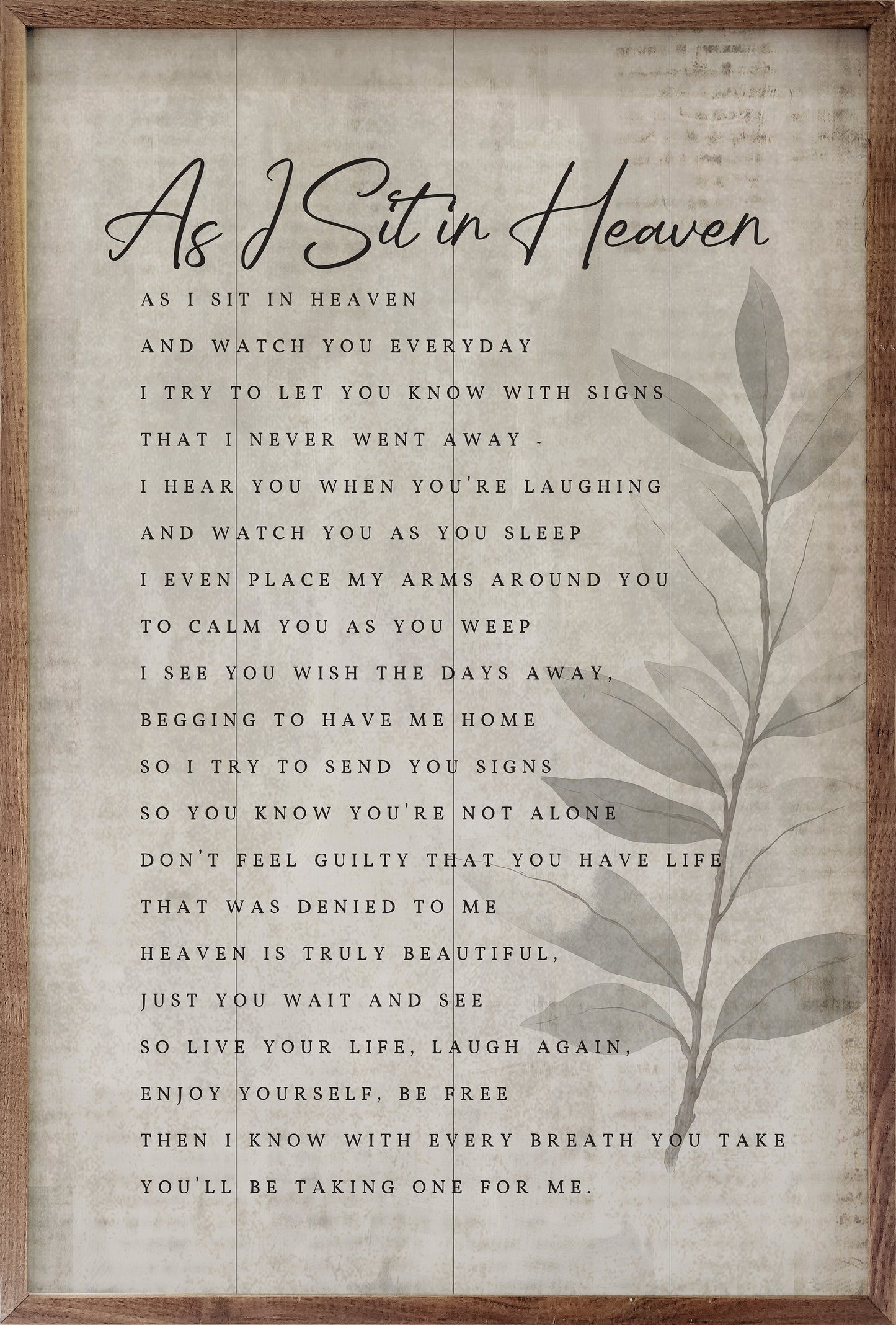 As I Sit In Heaven Greenery