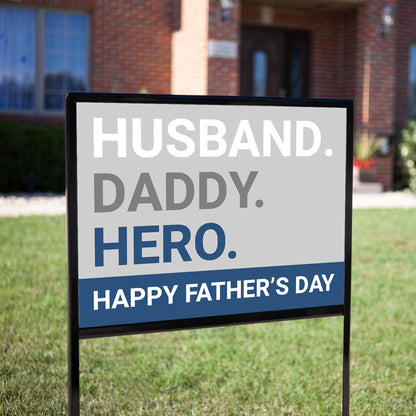 Happy Father's Day Yard Sign