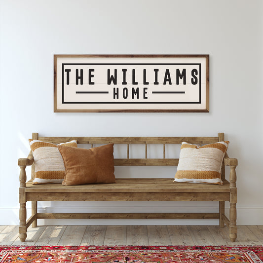 Name Home Border | Personalized Wall Art