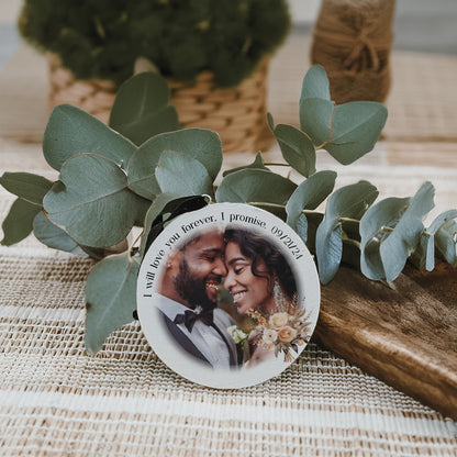 Quote with Photo and Icon | Personalized Wood Ornament